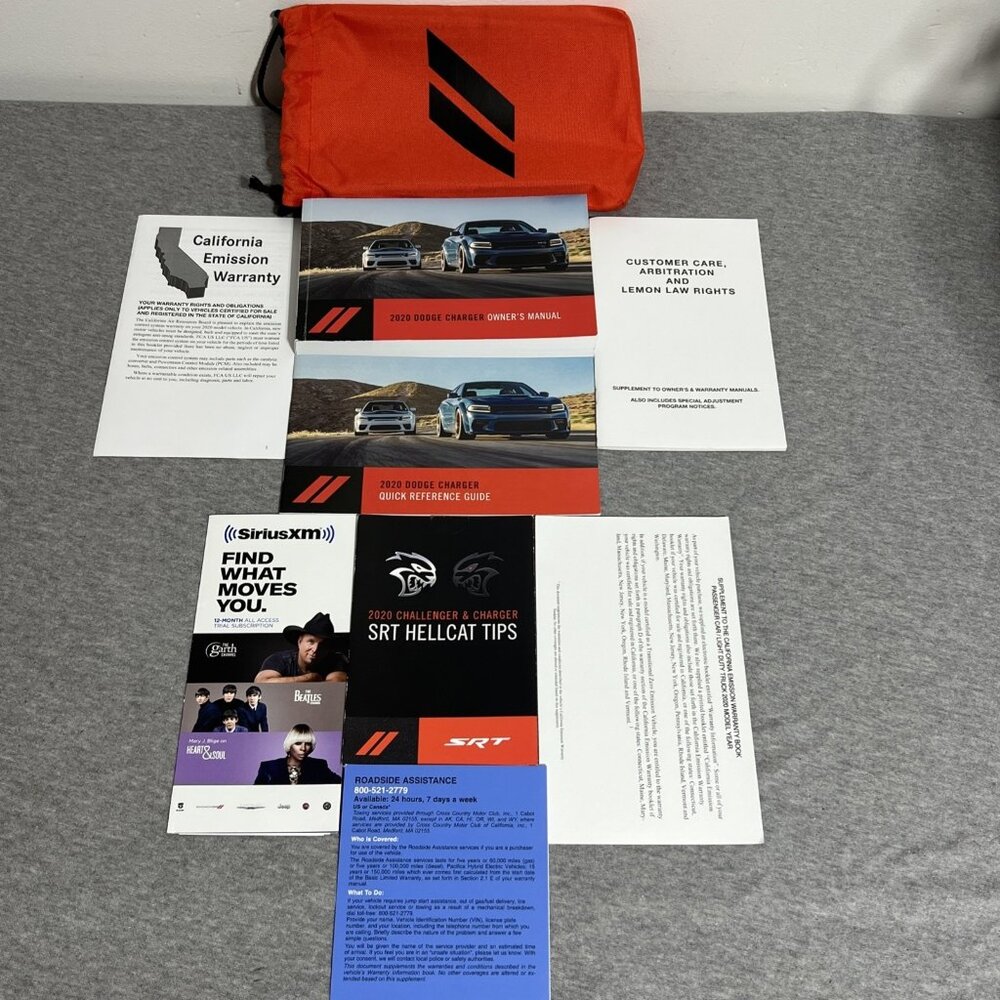 2020 Dodge Charger‎ SRT HellCat Owners Manual User Guide Book 20 OEM